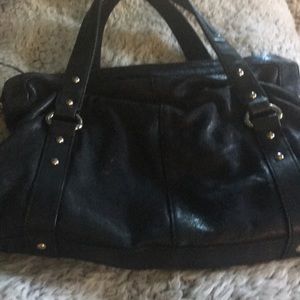 Seven for all mankind black leather purse 👛new